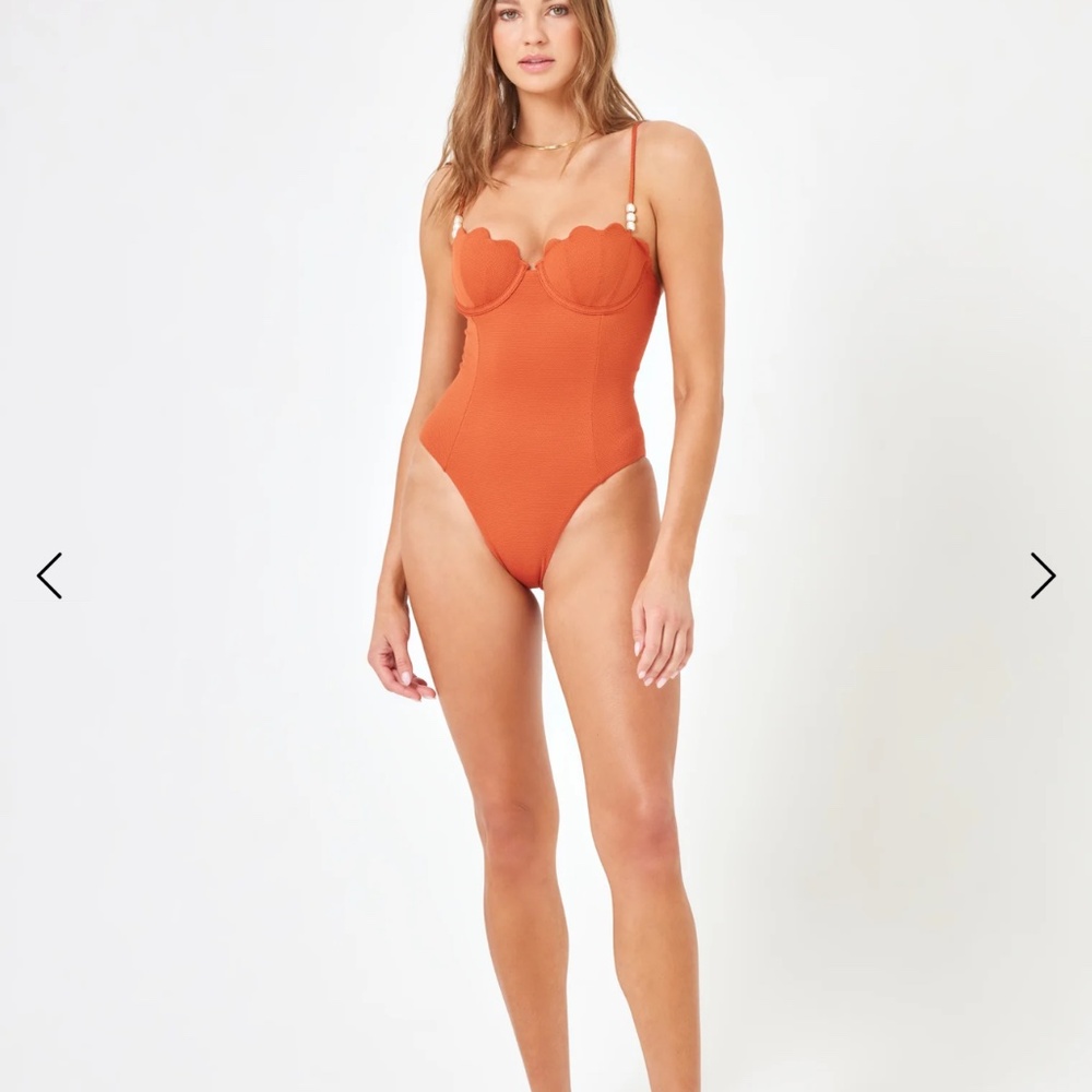 Lspace X Anthropologie Sunrise Shell One Piece - Picture 6 of 15